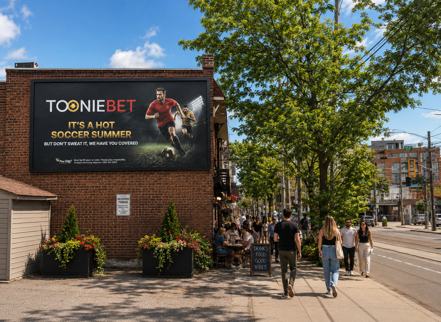 Queen St E Wall · Horizontal placement